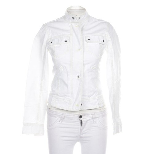 BOGNER Damen Jacke/Mantel aus Baumwolle in Weiß Größe: DE 34