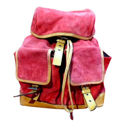 ESCADA Damen Rucksack aus Leder in Rot | Second Hand