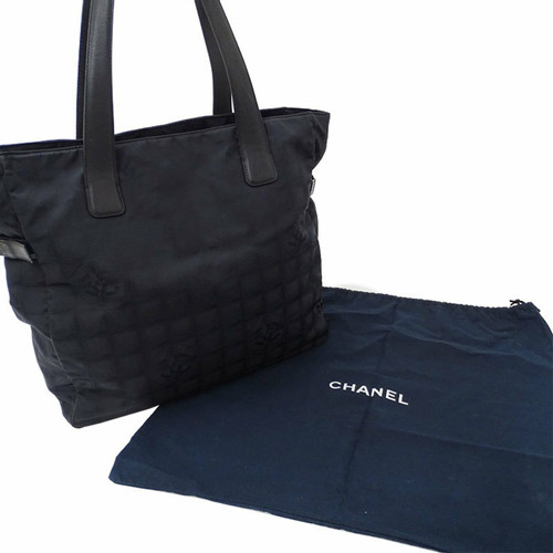 Chanel Travel Bag in Black Quilted Canvas