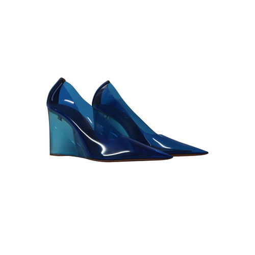 AMINA MUADDI Femme Chaussures compensées en Bleu