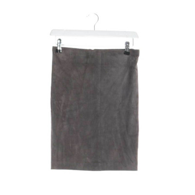 Jitrois Skirt Leather in Grey