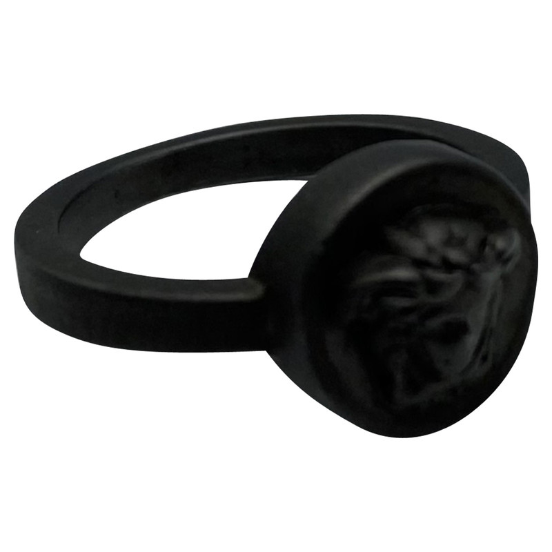 versace ring black