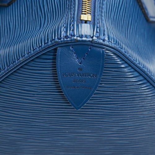 LOUIS VUITTON Dames Speedy 25 Leer in Blauw