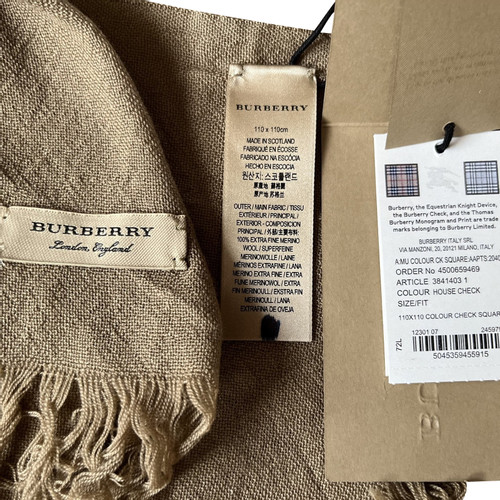 BURBERRY Dames Sjaal in Beige | Tweedehands