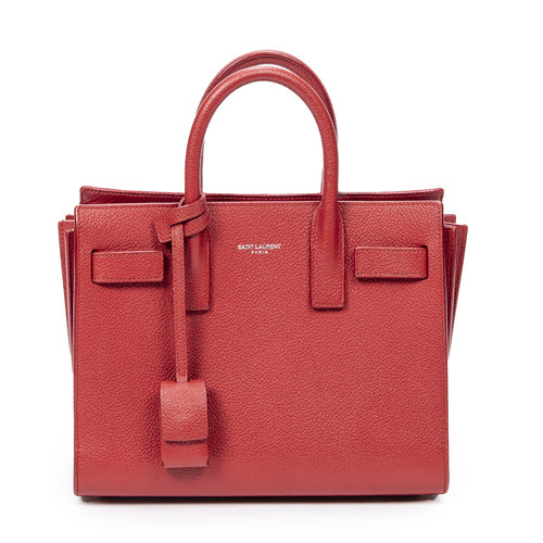 YVES SAINT LAURENT Donna Borsa a tracolla in Pelle in Rosso