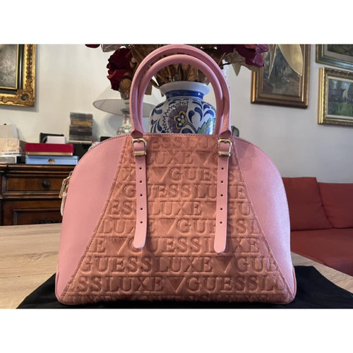 GUESS Damen Handtasche aus Leder in Rosa / Pink