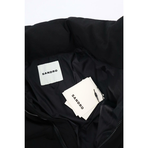 SANDRO Damen Jacke/Mantel in Schwarz Größe: DE 40