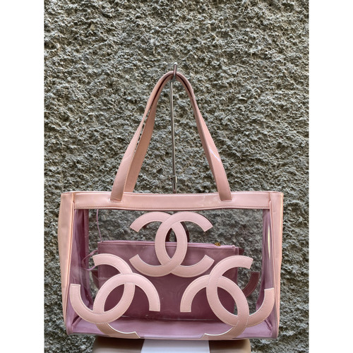 CHANEL Damen Handtasche aus Lackleder in Rosa / Pink