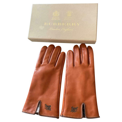 Burberry Gloves Leather in Beige