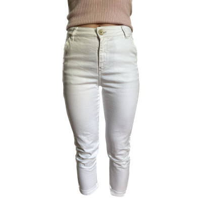 Lorena Antoniazzi Jeans en Denim en Blanc