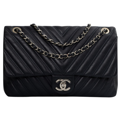 Chanel Flap Bag Leather in Blue