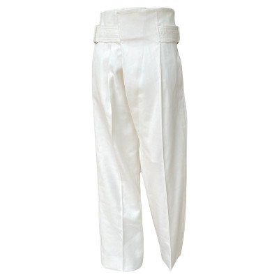Victoria Beckham Trousers Cotton in White
