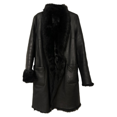 Joseph Jacket/Coat Leather in Black