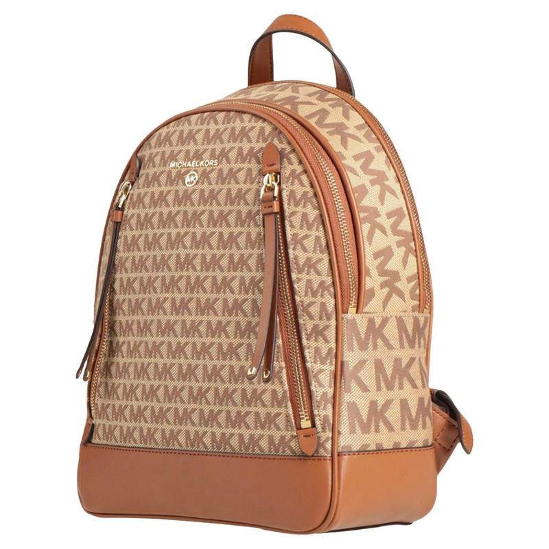 MICHAEL KORS Dames Rugzak in Bruin Tweedehands