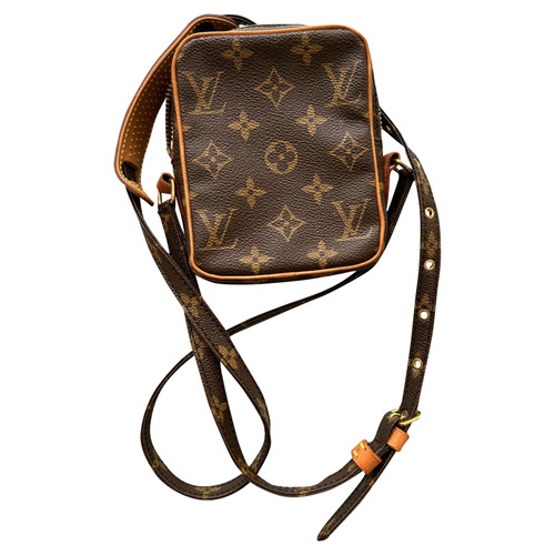 Louis+Vuitton+Danube+Shoulder+Bag+Mini+Brown+Canvas for sale
