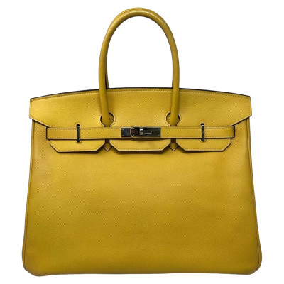 Hermès Birkin Bag 35 en Cuir en Jaune