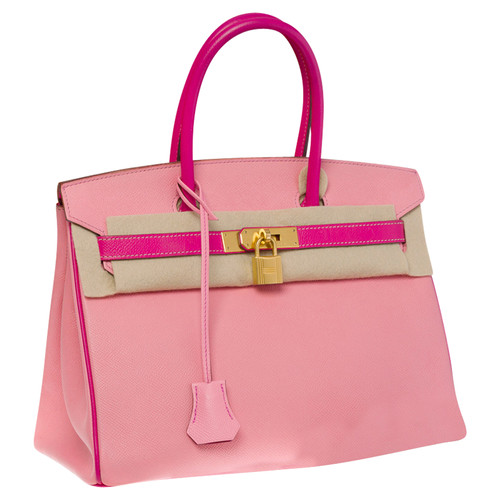 HERMÈS Dames Birkin Bag Leer in Roze