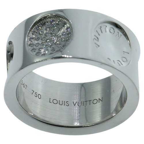 LOUIS VUITTON Damen Ring aus Weißgold in Grau