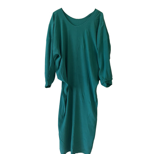HUMANOID Femme Robe en Soie en Vert en Taille: L