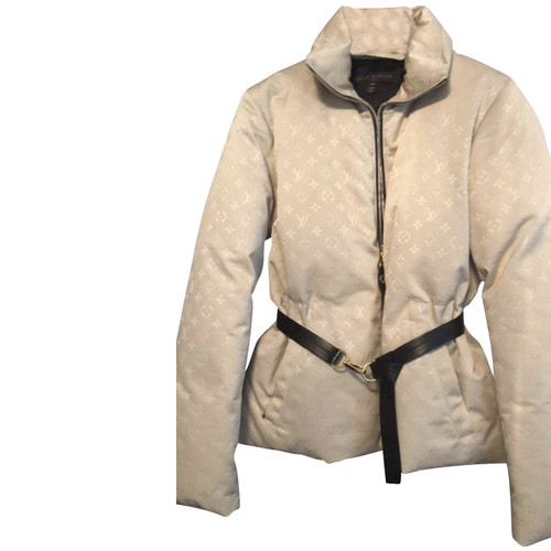 LOUIS VUITTON Damen Jacke/Mantel aus Pelz in Weiß