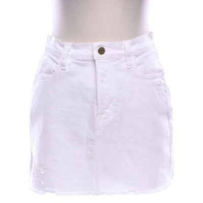 Frame Denim Skirt in White