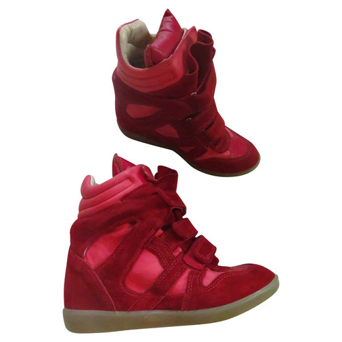 ISABEL MARANT Dames Sneakers aus Wildleder in Rot