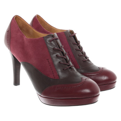 Brooks Brothers Stivaletti in Pelle in Bordeaux