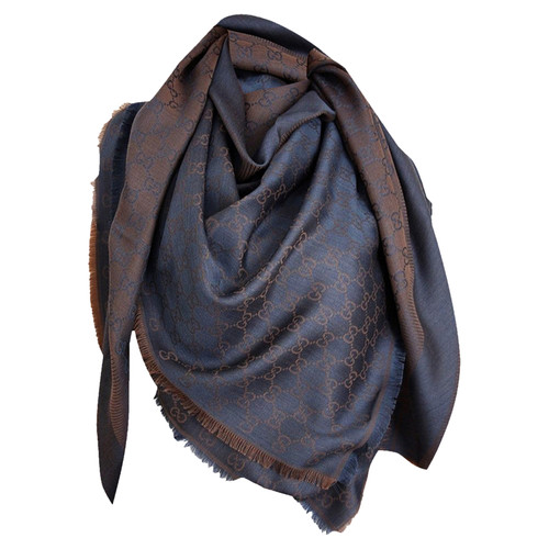GUCCI Women's Schal/Tuch aus Wolle in Blau | Second Hand