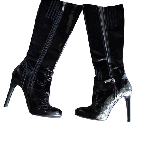 GUESS Damen Stiefel aus Leder in Schwarz Größe: EU 36
