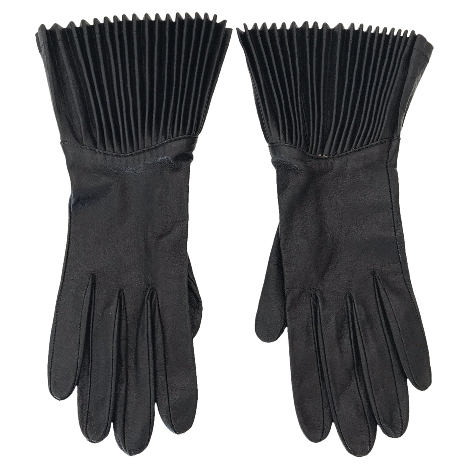 Gianni Versace Handschuhe aus Leder in Schwarz - Second Hand Gianni Versace  Handschuhe aus Leder in Schwarz gebraucht kaufen für 150€ (4356897)