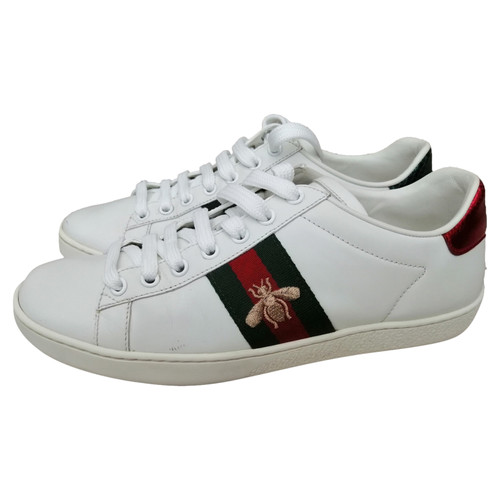 GUCCI Donna Sneaker in Pelle in Bianco Taglia: EU 38