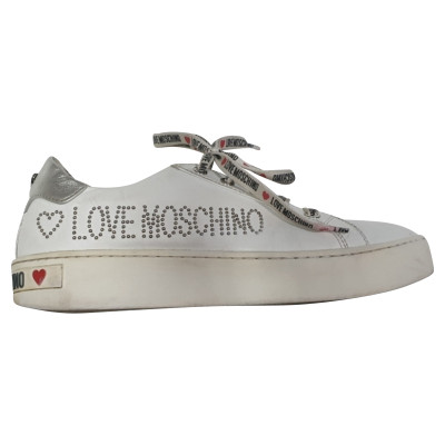 Moschino Love Sneakers Leer in Wit