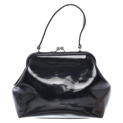 Blumarine Handtasche aus Lackleder in Schwarz