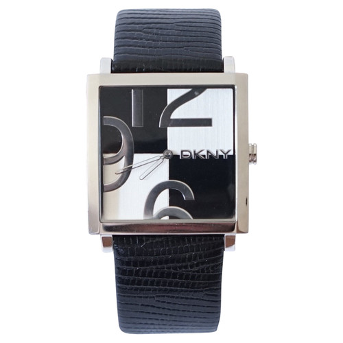 DKNY Damen Armbanduhr aus Leder in Schwarz | Second Hand