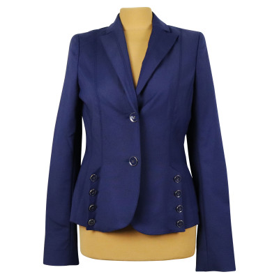 Rena Lange Veste/Manteau en Coton en Bleu