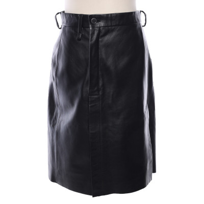 Acne Skirt Leather in Black