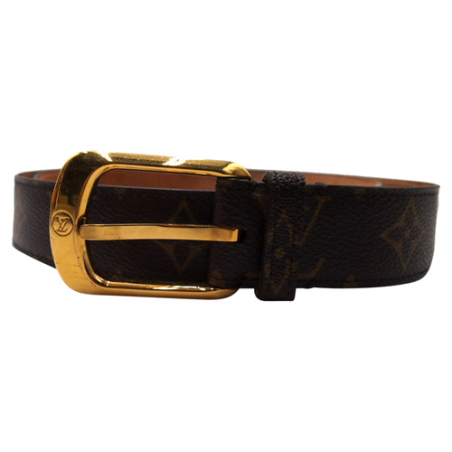 Cintura louis vuitton nera con logo oro - Abbigliamento e Accessori In  vendita a Roma