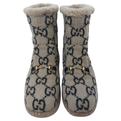 Gucci Ankle boots Wool in Beige