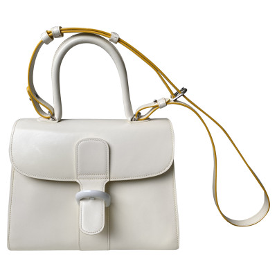 Delvaux Handbag Leather in White