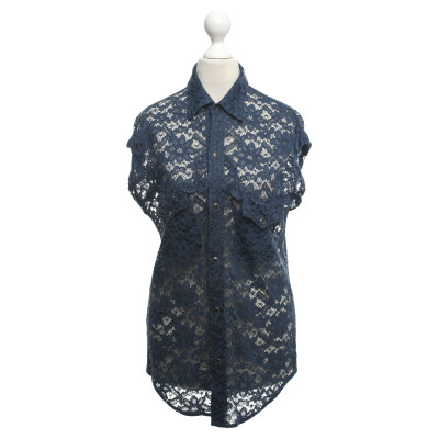 Toga Pulla Lace blouse in blue