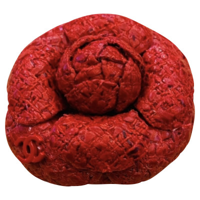 Chanel Brosche in Rot