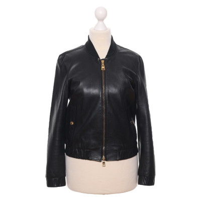 Hogan Jacket/Coat Leather in Black