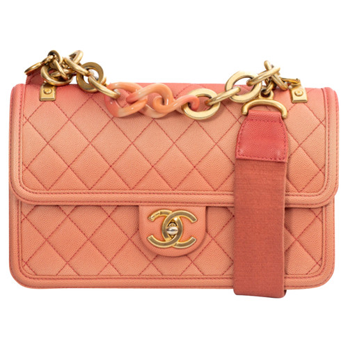 Chanel Beige Ombre Quilted Caviar Leather Sunset On The Sea Belt