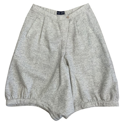 Armani Jeans Shorts aus Wolle in Grau