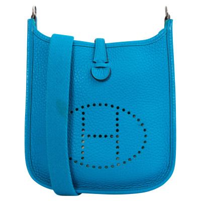 Hermès Evelyne in Pelle in Blu