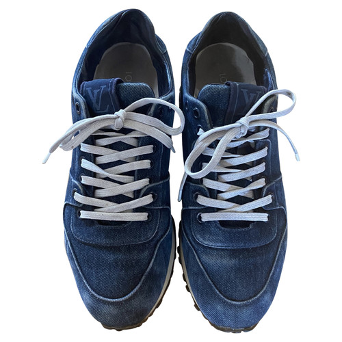 LOUIS VUITTON Women's Trainers Jeans fabric in Blue