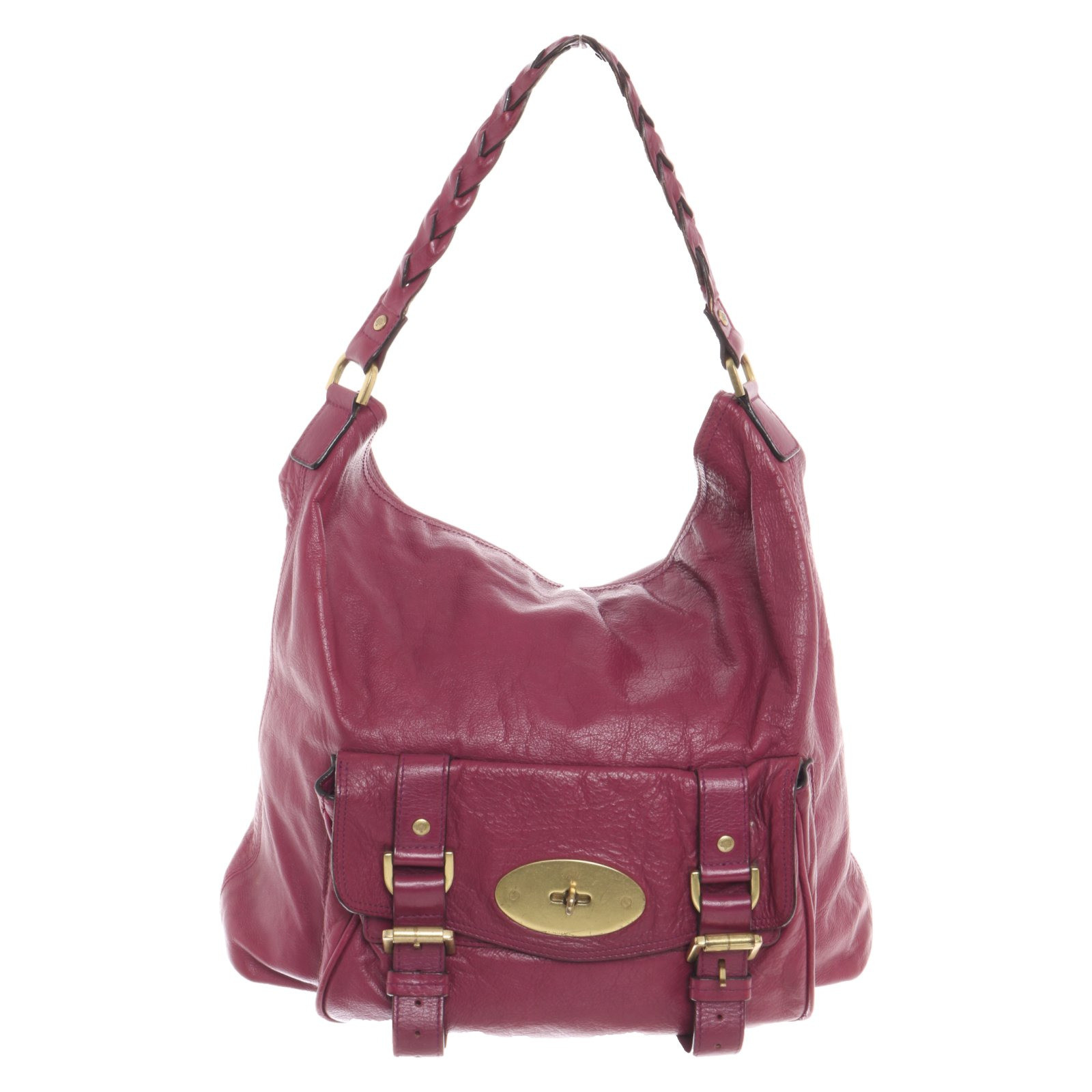 MULBERRY Damen Handtasche aus Leder in Violett | Second Hand