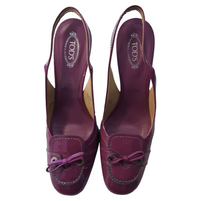Tod's Sandals Patent leather in Violet