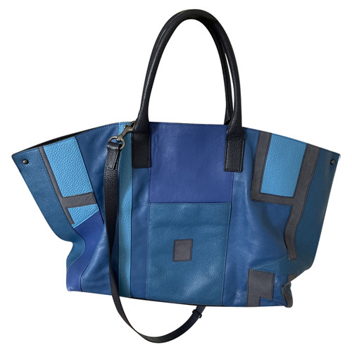 AKRIS Donna Tote bag in Pelle in Blu | Seconda Mano