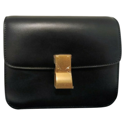 Céline Classic Bag Small Leather in Black